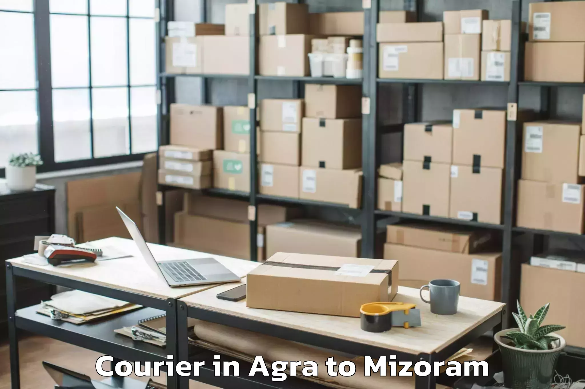 Efficient Agra to Mizoram University Aizawl Courier